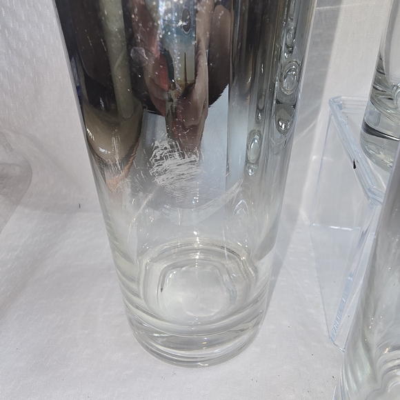 VINTAGE SET OF 8 DOROTHY THORPE STYLE SILVER FADE HIGHBALL GLASSES - Picture 6 of 8